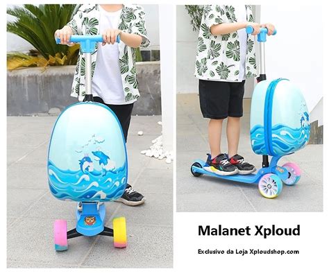 Malanet Xploud – Mala que vira patinete (Infantil).